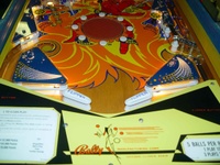 Image # 44013: Fireball Lower Playfield 
(Serial number 4436.)