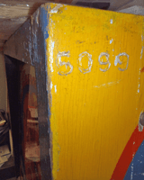 Image # 75720: Fireball German Later Production Backbox Serial Number 
(The backbox serial number is 5099. The cabinet serial number is 5094.)