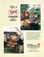 Image # 4633: Fire! (Champagne Edition) Flyer 
(Artist Mark Sprenger is shown playing the game, wearing a blue jacket.)