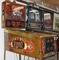 Image # 3181: Fire! (Champagne Edition) Cabinet - Full View 
(The speaker panel on the game shown here is actually one from Williams' 1987 F-14 Tomcat machine.)