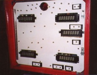 Image # 12141: Flash Gordon Early Production Futaba Displays 
(This is from the game with serial number 1001, the first game produced.  Note that the displays are Futuba extended numeric, unlike the displays used on later games.)