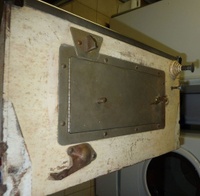 Image # 54539: Flipper Cabinet - Front 
(Serial number G31384 is located just above the coin door in the center.)