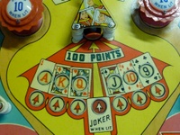 Image # 54534: Flipper Playfield - Detail 
(Serial number G31384.)