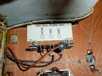Image # 54545: Flipper Add Ball Score Adjustment 
(Serial number G31384.)