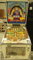 Image # 59449: Flipper Fair Sample Game - Cabinet - Front View 
(The metal parts on the cabinet front are polished originals. Serial number 55042 S.)