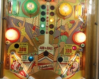 Image # 67532: Flipper Fair Sample Game - Illuminated Lower Playfield 
(Serial number 55042 S.)