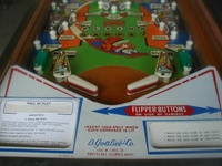 Image # 16127: Flying Carpet Lower Playfield 
(The instruction card shown here is the wrong one for this game. It belongs to Gottlieb's 1968 'Royal Guard'.)