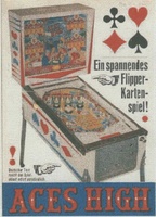 Image # 23041: Aces High German Ad 
(From the German operator magazine Automaten Markt, September 1965.)