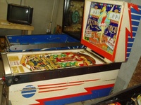 Image # 25483: Flying Circus Cabinet - Right 
(The slingshot plastics are reproductions.)