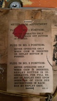 Image # 68440: Four Corners Meter Jack Adjustment Card 
(Affixed to the inside of the coin door.)