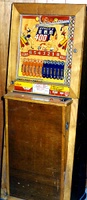Image # 910: 400 Cabinet - Front View 
(The playfield glass is in place.)