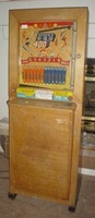 Image # 29319: 400 Cabinet - Front View 
(The playfield glass has been removed.)