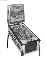 Image # 68058: 4 Roses Promotional Photo 
(The Instruction Card on this game is for Williams 1962 'King Pin' but with its name covered over.)