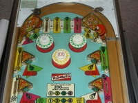 Image # 40356: 4 Square Sample Game - Upper Playfield 
(Serial number 01003 S.)