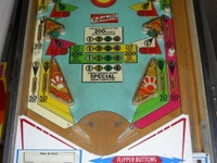 Image # 40357: 4 Square Sample Game - Lower Playfield 
(Serial number 01003 S.)