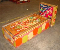 Image # 45408: Four Stars Cabinet - Right 
(The playfield has been stripped of nearly all of its components.)