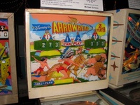 Image # 46776: Arrowhead Backglass 
(Photographed at the 2010 Pacific Pinball Expo.)