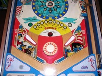Image # 17147: Freedom Lower Early Production Playfield 
(This image is from the game with serial number 1100.)