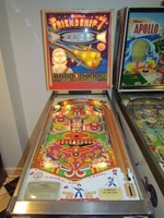 Image # 52510: Friendship "7" Cabinet - Front View 
(The game shown here has a reproduction backglass but is included to show its other features.)