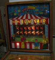 Image # 54418: Fun-Fair Illuminated Backglass 
(Serial number 2161.)