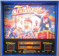 Image # 8815: Funhouse Autographed Translite 
(Pat Lawlor and Larry DeMar signatures are shown here.)