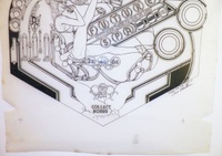 Image # 70364: Future Spa Black Line Drawing - Detail 
(Artist is Dave Christensen.Ink/felt pen on sepia Mylar.Dimensions 28 by 44 inches.)