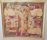 Image # 71255: Future Spa Original Backglass Artwork - Unframed 
(Artist is David Christensen.Colored pencil on drafting paper.Dimensions 28 inches wide by 26 inches high.)