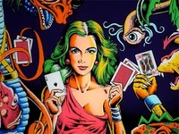 Image # 30335: Asteroid Annie and the Aliens Backglass - Detail