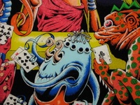 Image # 37764: Asteroid Annie and the Aliens Backglass - Detail