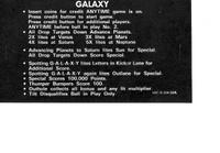 Image # 6313: Galaxy Instruction Card