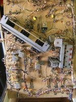 Image # 37307: Gamatron Under Upper Whitewood Playfield 
(This whitewood was made into a fully operational game by a collector.)