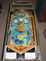 Image # 53295: Gay 90's Playfield 
(The two bumper caps at the top of the playfield are not original to this game.)
