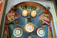 Image # 53326: Gay 90's Sample Upper Playfield 
(Cabinet serial number 61361.)
