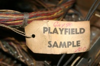 Image # 53330: Gay 90's Sample Playfield Tag 
(Cabinet serial number 61361.)