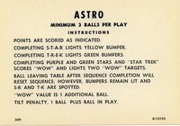 Image # 36546: Astro Instruction Card - Minumum 3 Balls