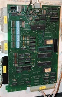 Image # 36047: Genesis Sys80b CPU Board 
(This board has the original ROMS, but has been heavily repaired, and has no more battery board or piggyback board.)